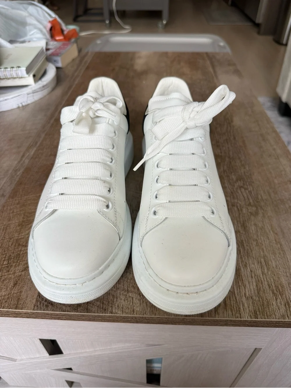 Alexander McQueen Classic Women's White Leather Sneakers